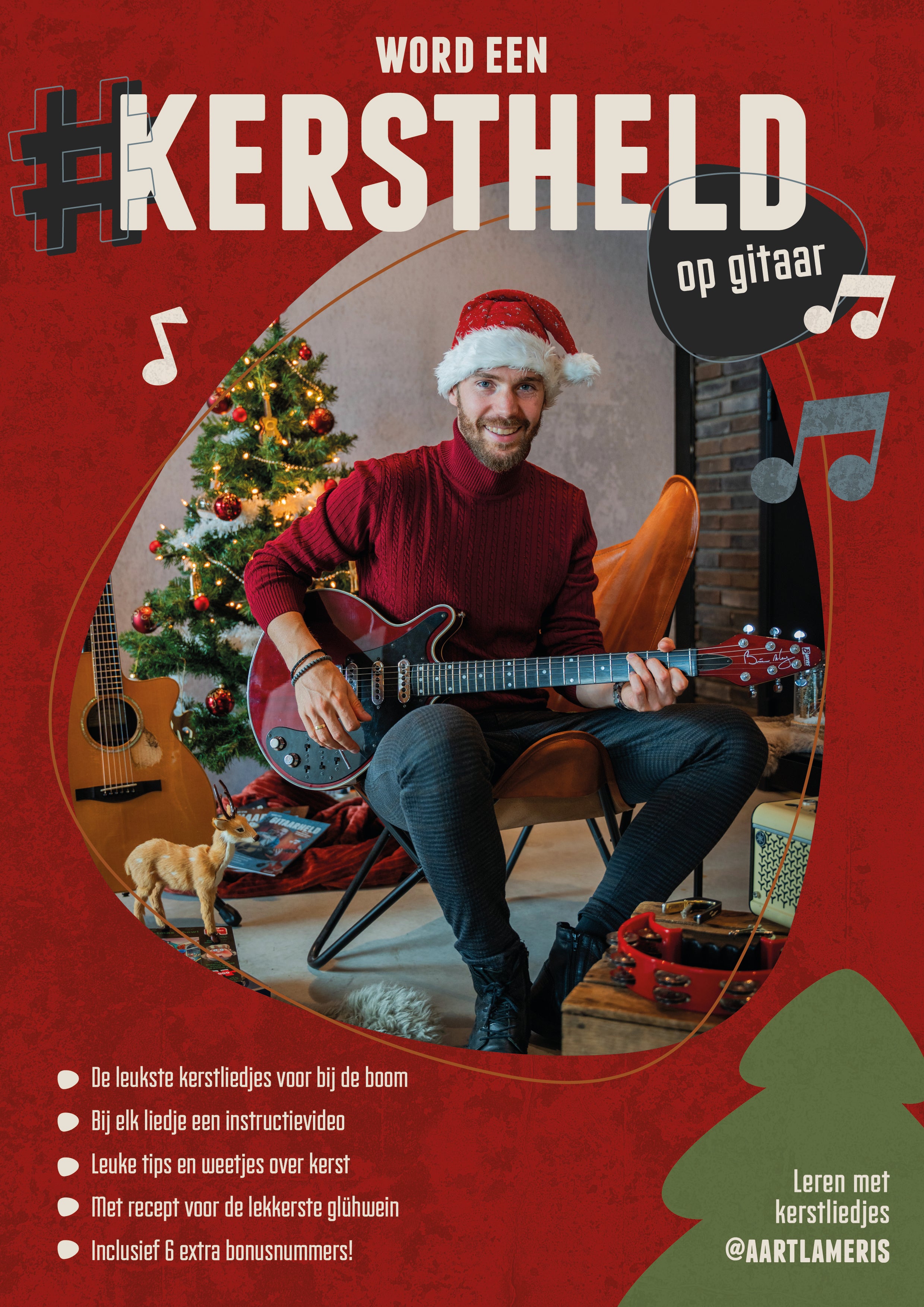 KERSTHELD Gitaarboek | Bladmuziek | Lesboek