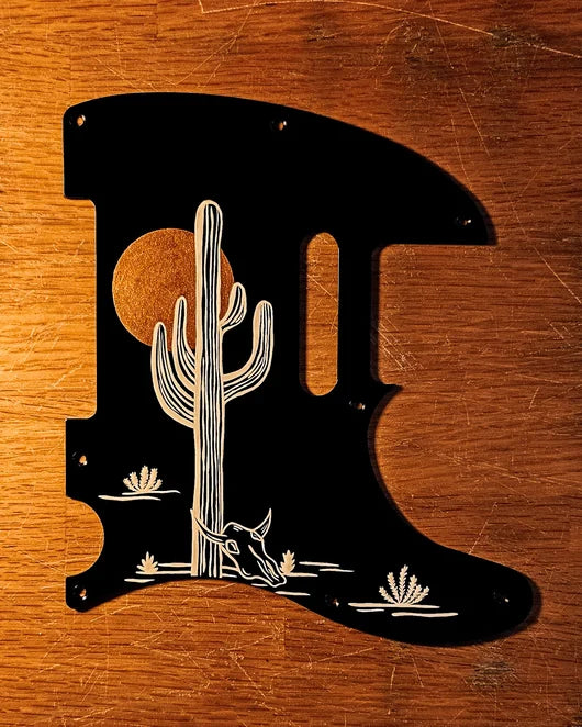 Studio VS The Wild West - Telecaster Pickguard - Zwart