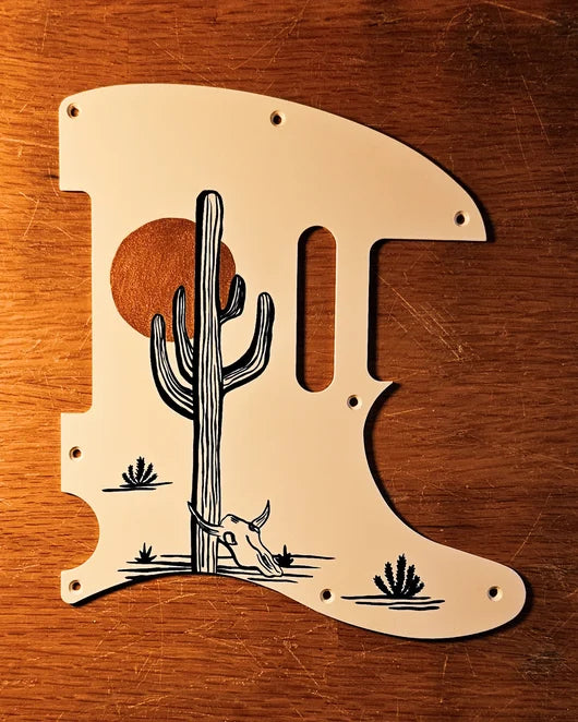 Studio VS The Wild West - Telecaster Pickguard - Cream