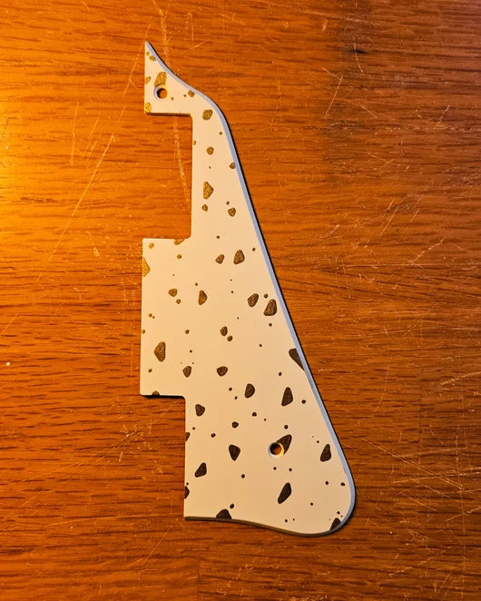 Studio VS Sparkled - Les Paul Pickguard - Cream/Goud