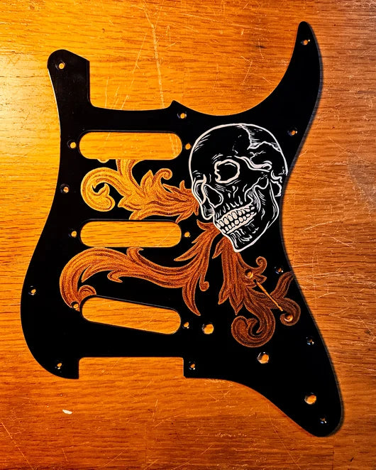 Studio VS Skull Of Fire - Stratocaster Pickguard