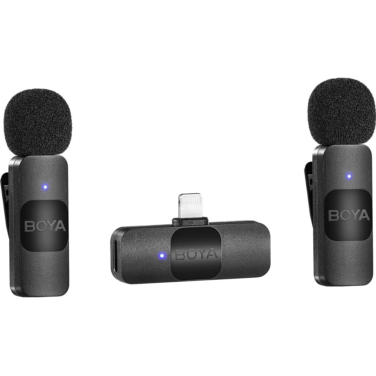 Boya BY-V2 V2.0 Wireless Microphone For Lightning 2X Transmitter + 1X Receiver