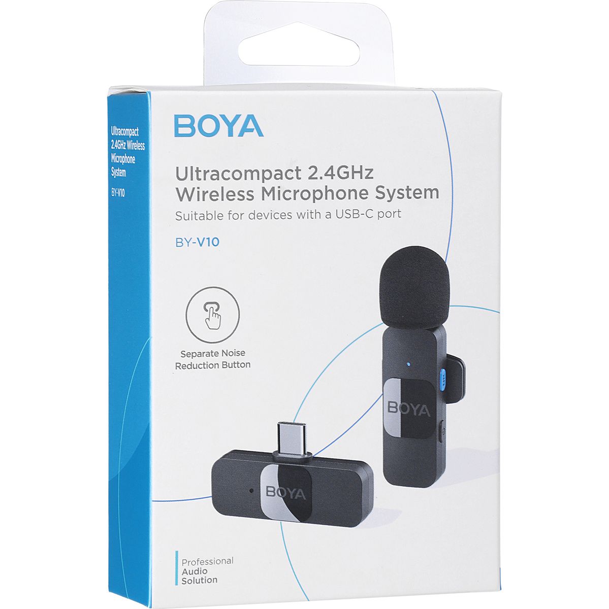 Boya BY-V10 V2.0 Wireless Microphone For USB-C 1X Transmitter + 1X Receiver