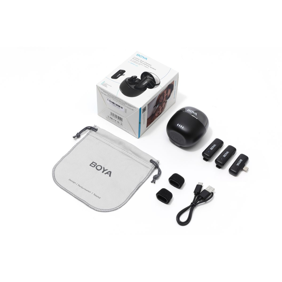 Boya BY-WM3T-U2 - Kit For Type-C 2 X Transmitter / 1X Receiver / 1X Case