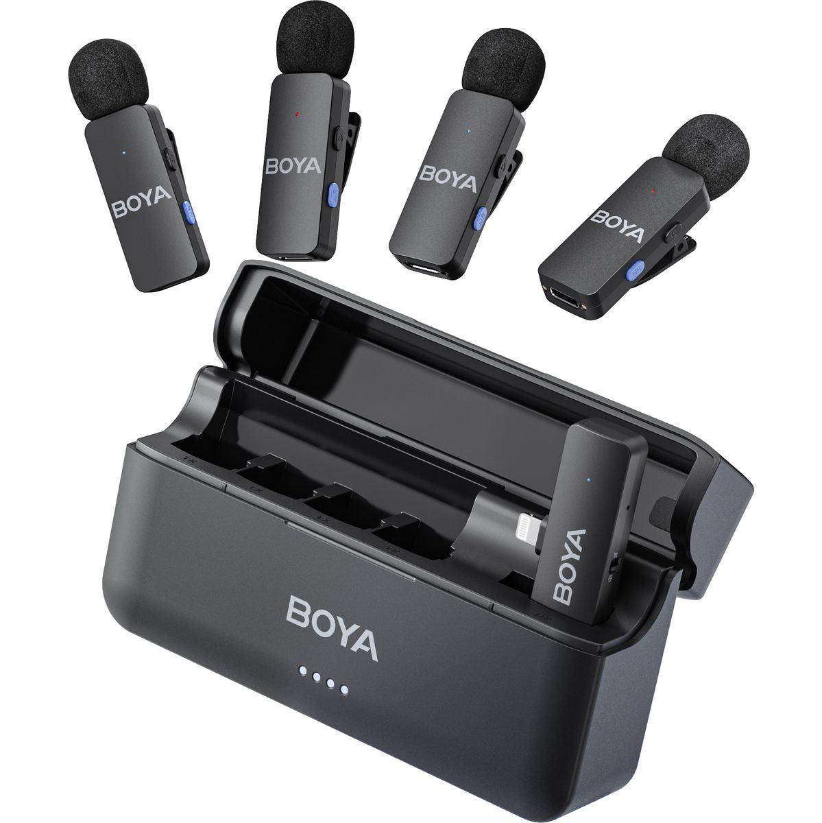 Boya BY-V4D - 2.4GHz FOUR-Channel Wireless Mic w/ Lightning Plug