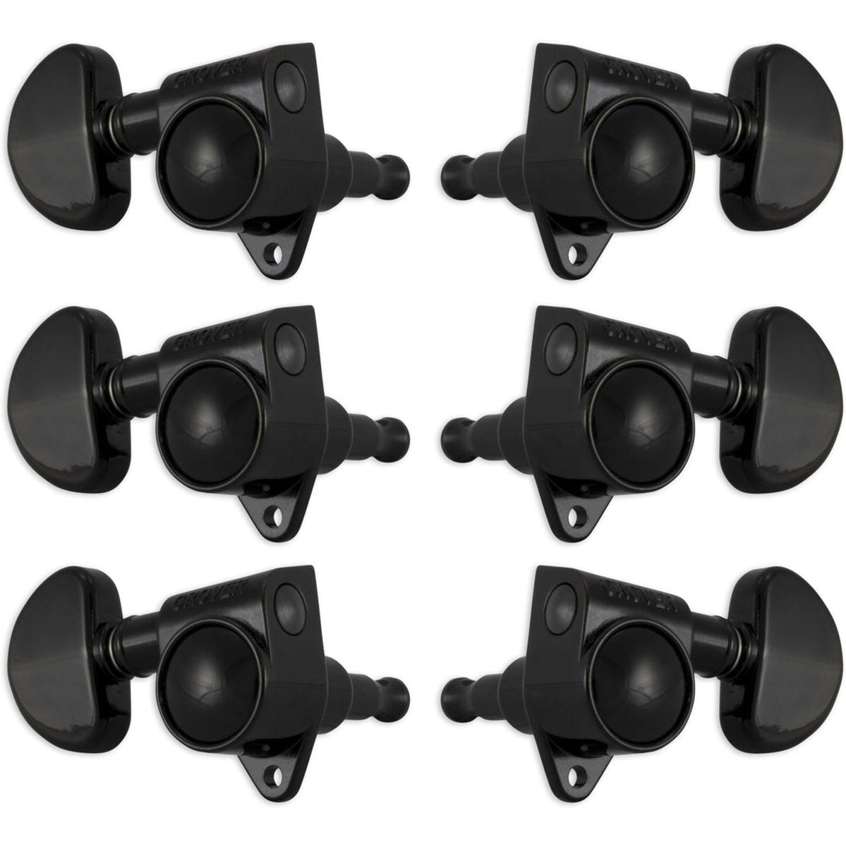 Grover Rotomatic 3 Side BLK Chrome