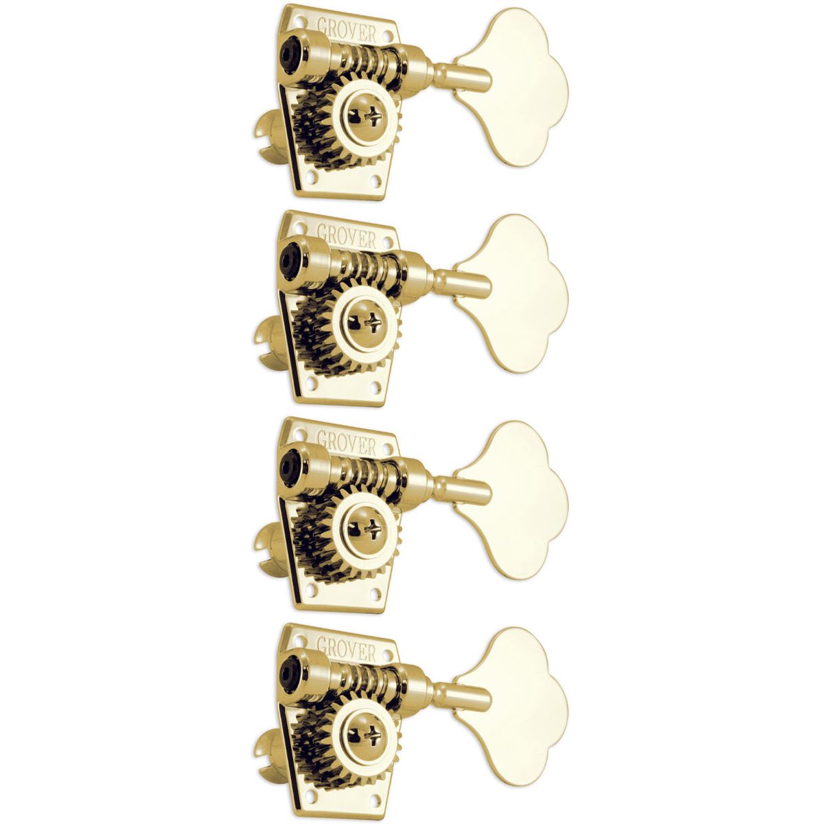 Grover Vintage Bass Heads 4 In Line Gold