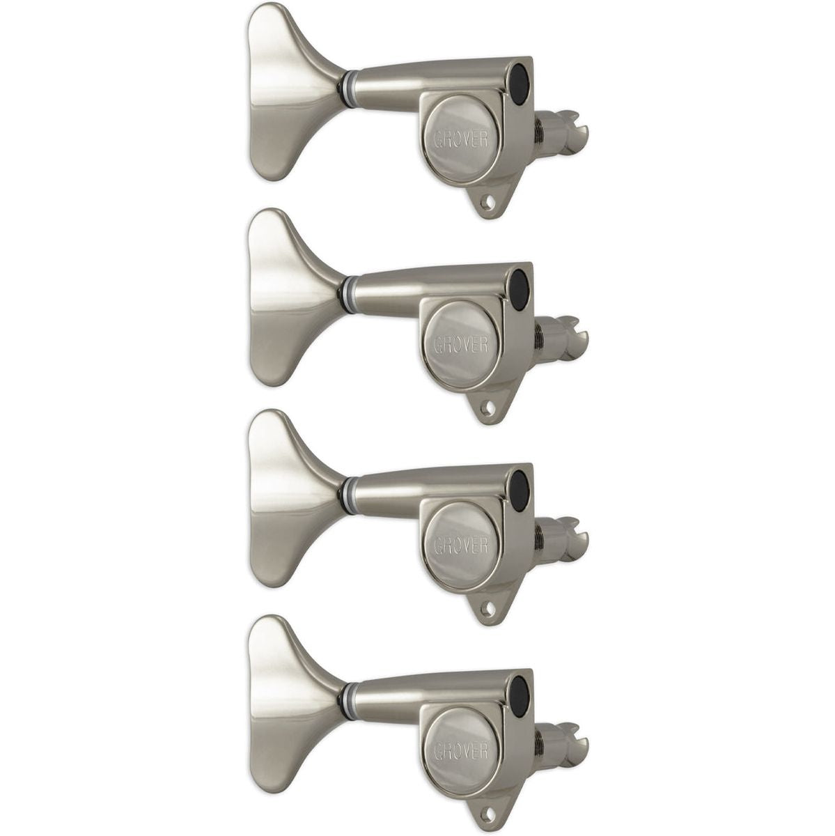Grover Mini Bass Mheads Left Hand 4 In Line Nickel