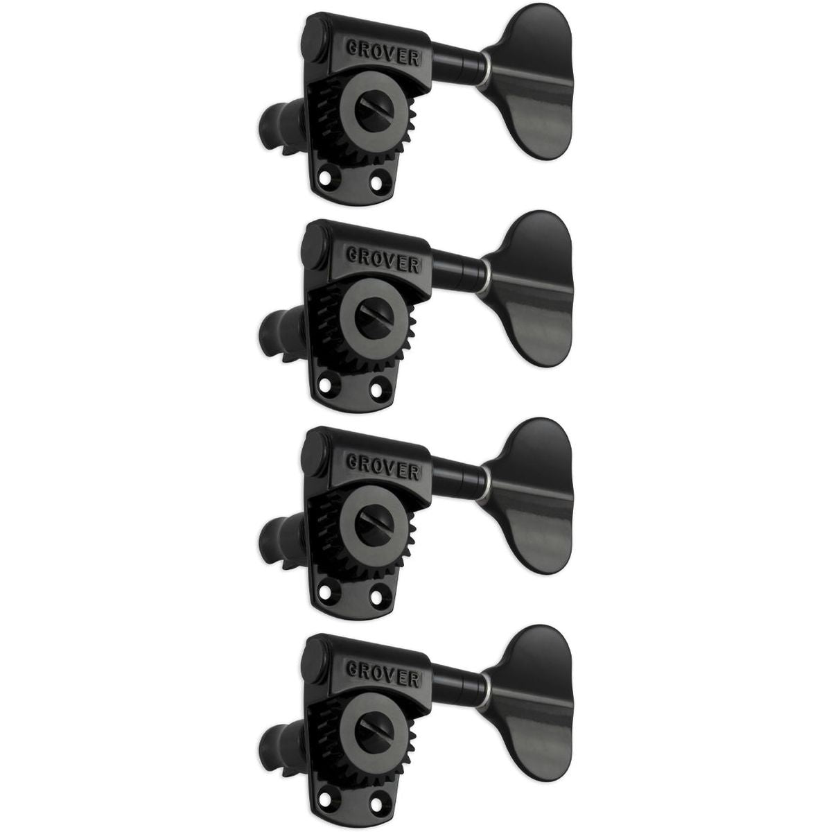 Grover Titan Bass 4 In Line Black Chrome