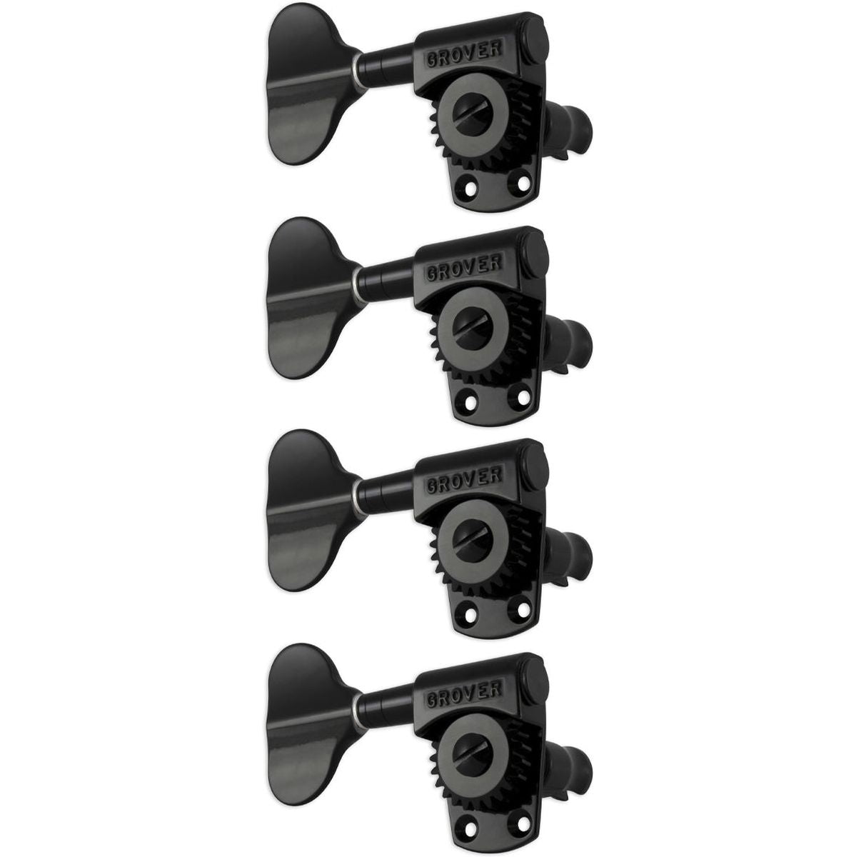 Grover Titan Bass Mheads Left Hand Black Chrome