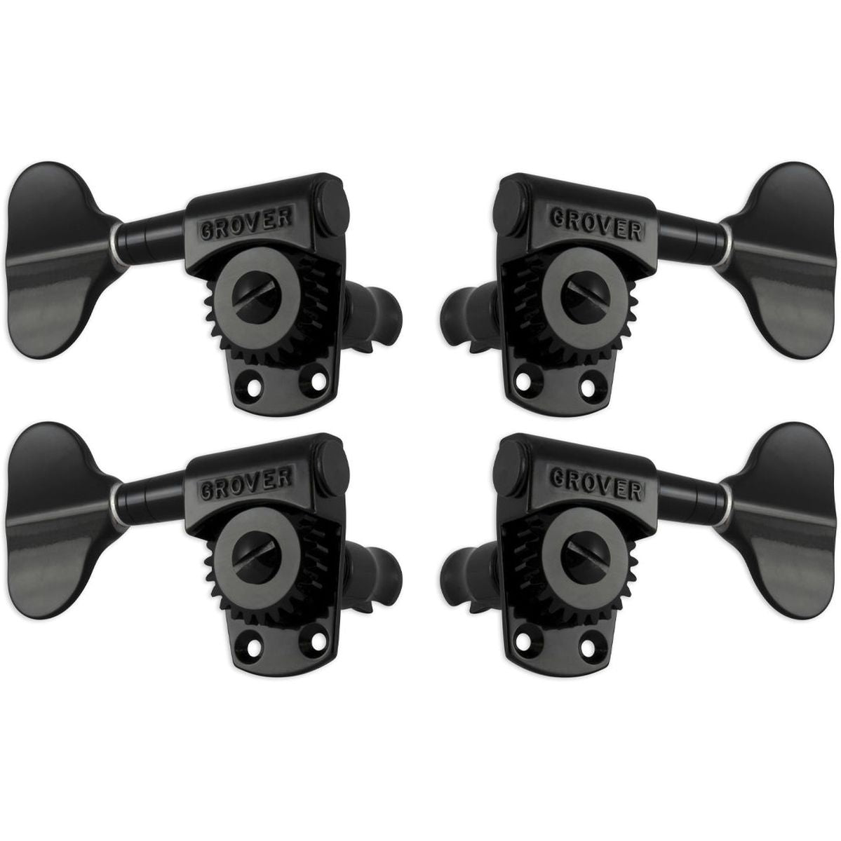 Grover Titan Bass Mheads Black Chrome