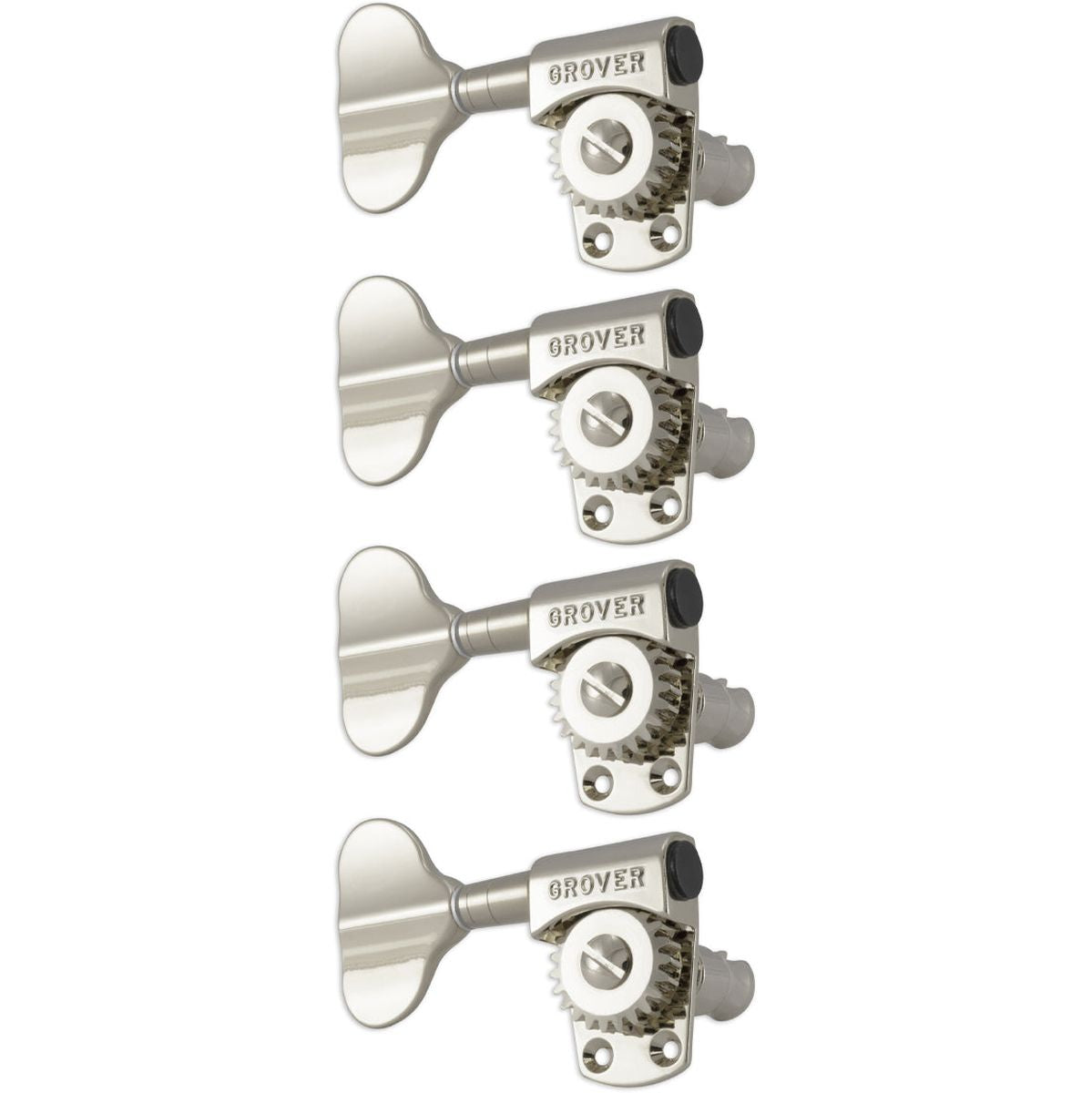 Grover Titan Bass Mheads Left Hand 4 In Line Nickel