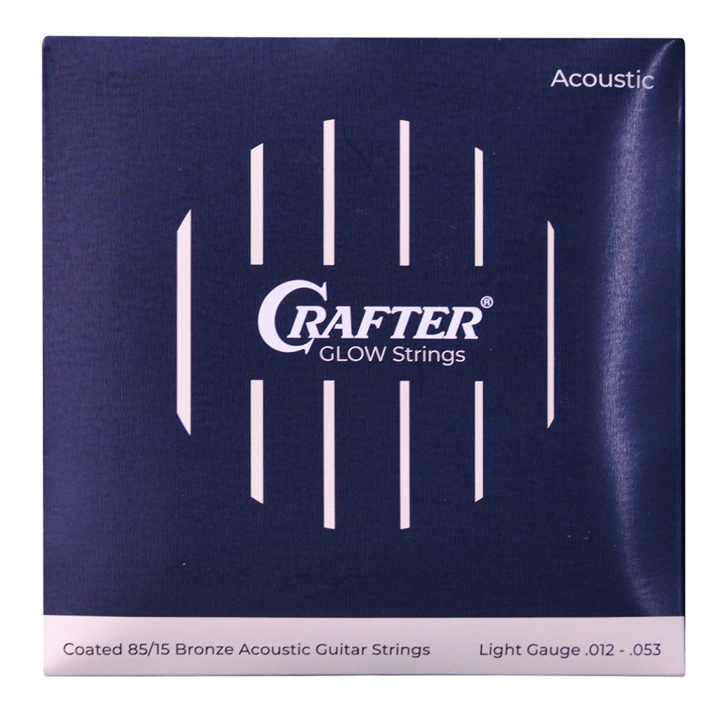 Crafter GLOW-AL Coated 85/15 Bronze Acoustic Guitar Strings 12-53