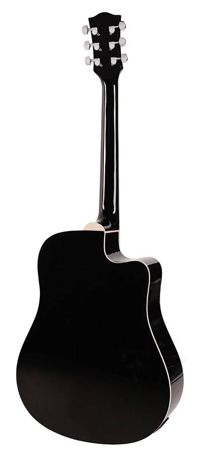 Richwood RD-12L-CEBK Black, Linkshandig, Artist Series Dreadnought Westerngitaar