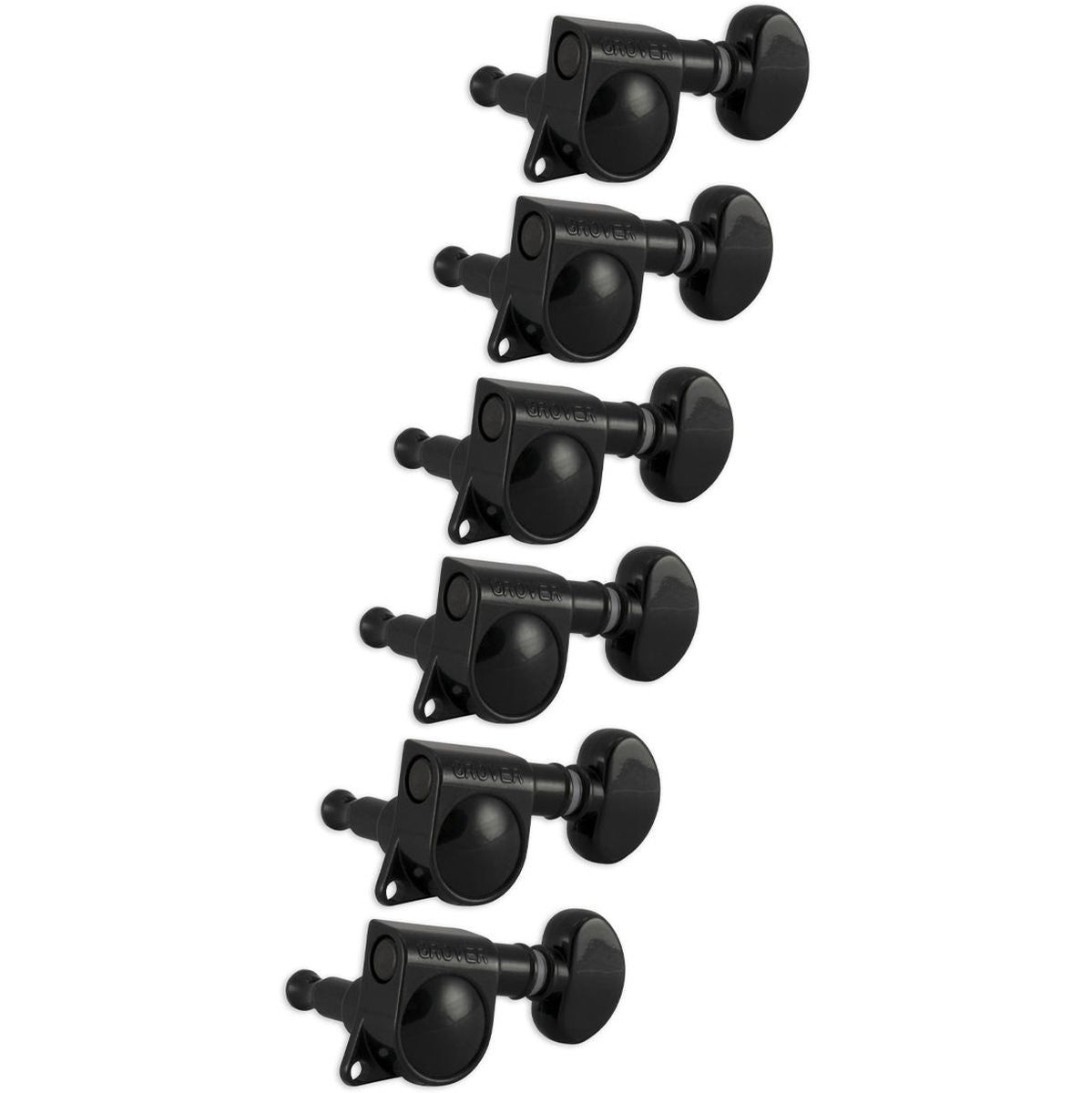 Grover 6 In Line Mid Size Rotomatic Black Chrome