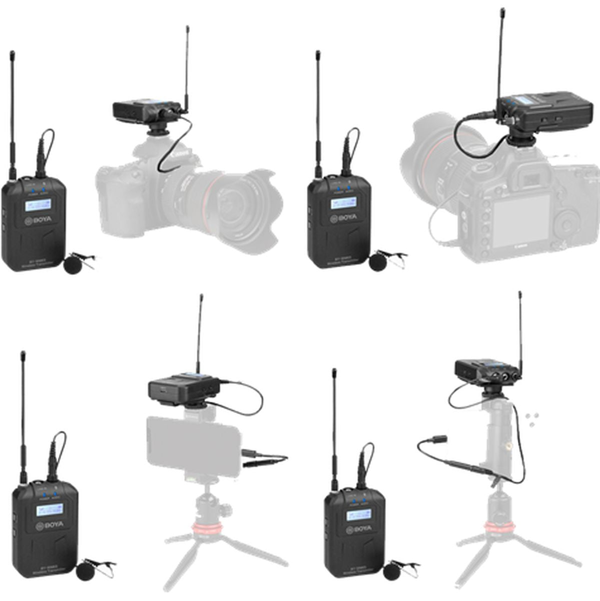Boya Uhf Duo Lavalier Microphone Wireless BY-WM6S