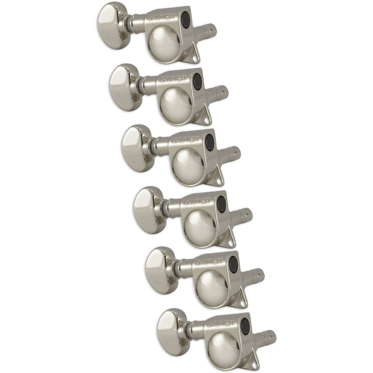 Grover 6 In Line Mini Locking Mheads Left Hand Nickel