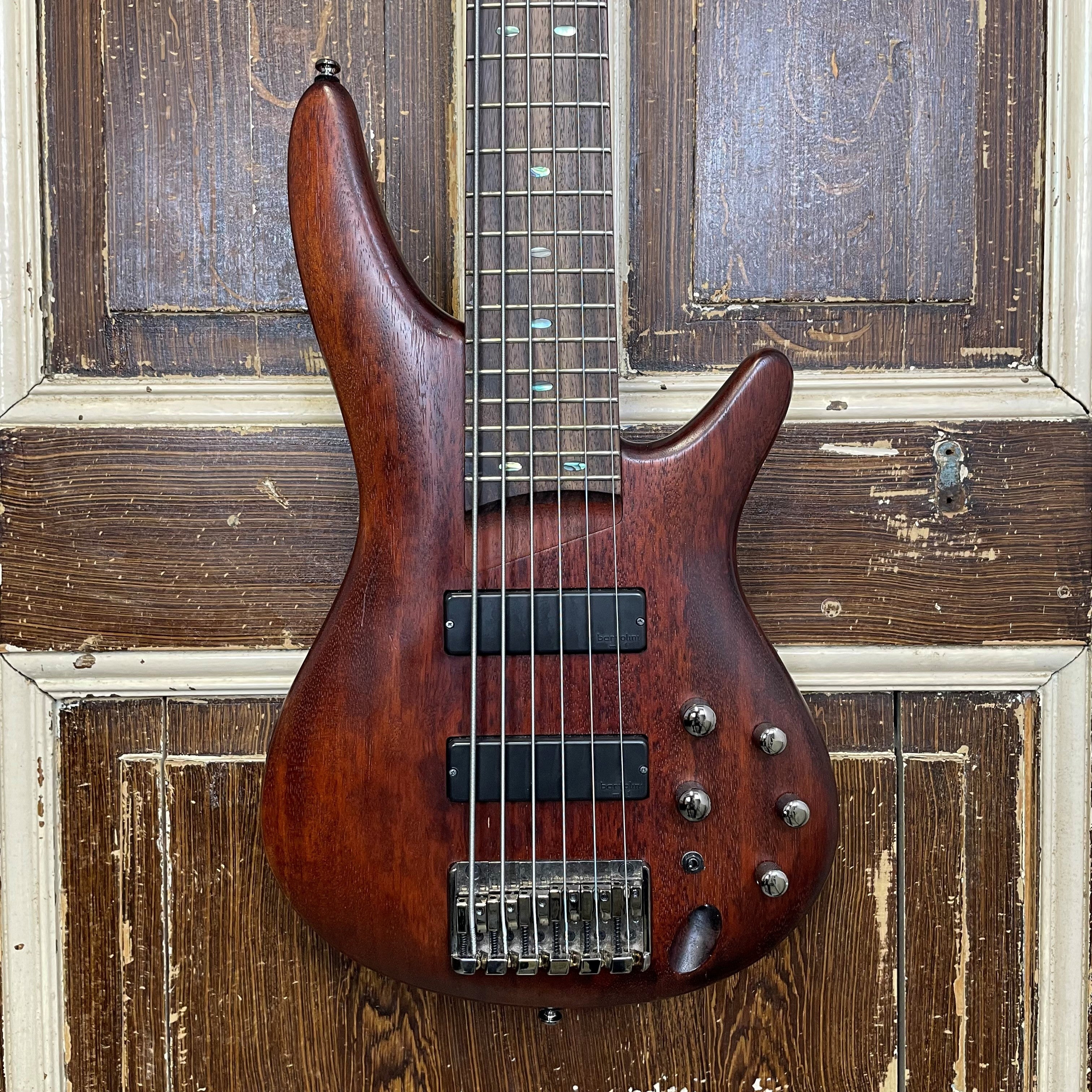 Ibanez SR506 Brown Mahogany 6-snarige basgitaar 2015 (occasion)