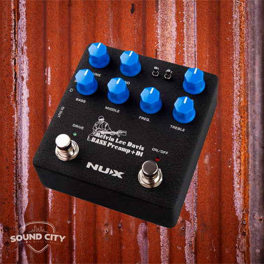 NUX NBP5 Verdugo Series Bass preamp "MELVIN LEE DAVIS Signature" met DI