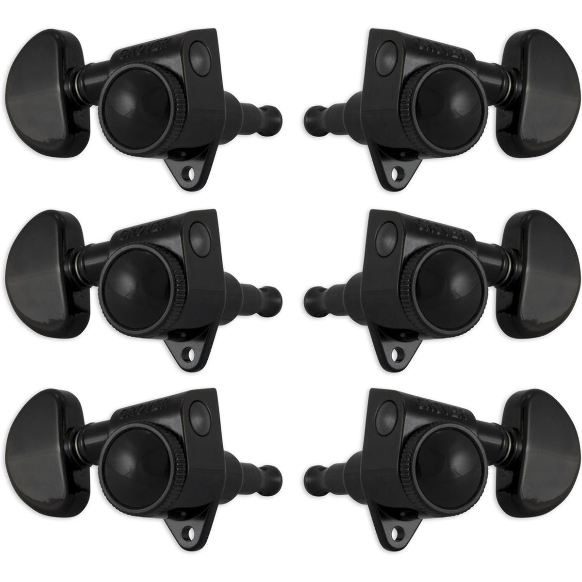 Grover Roto Grip Machine Heads Black Chrome