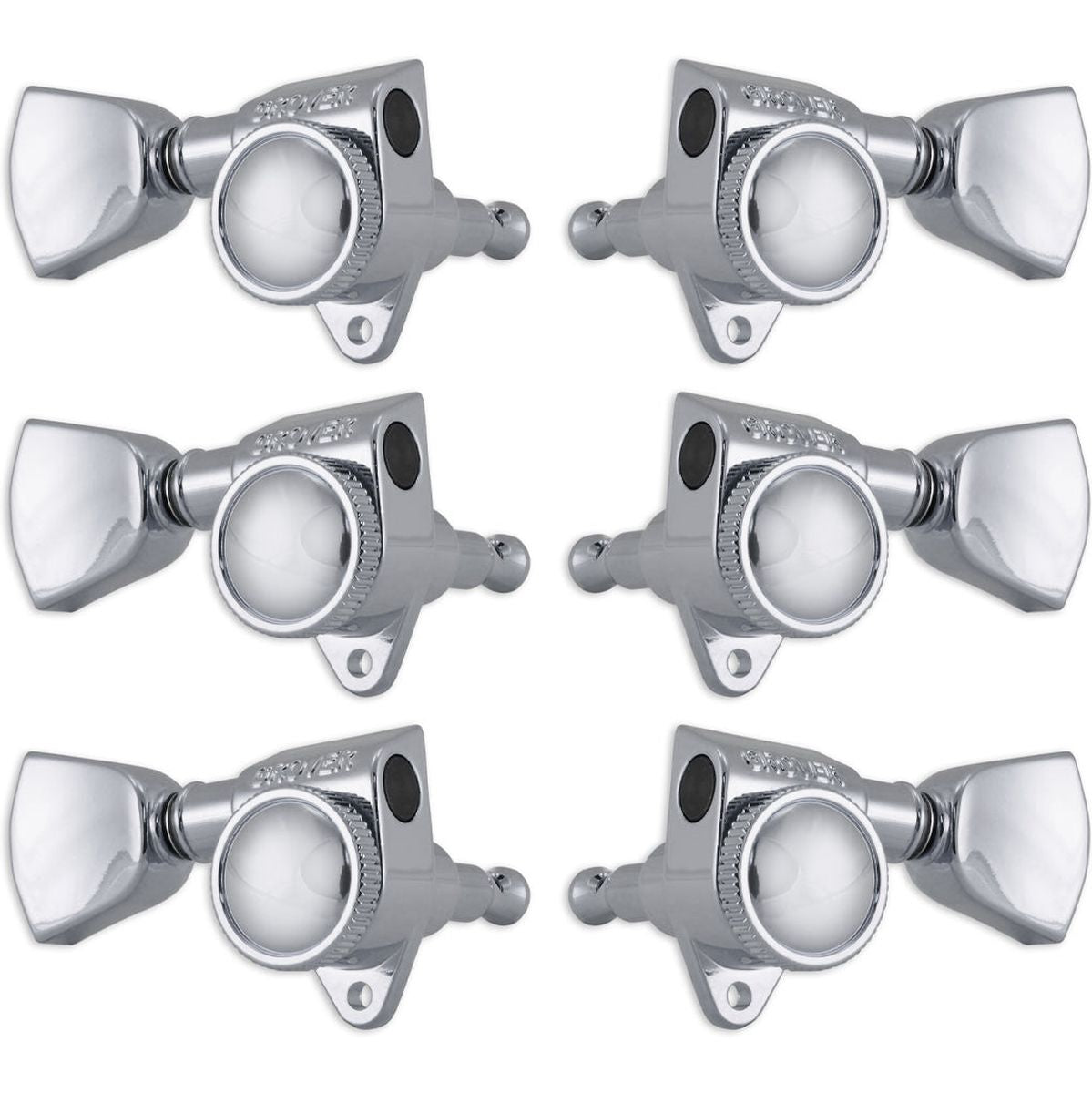 Grover Roto Grip Machine Heads Keystone Buttons Chrome