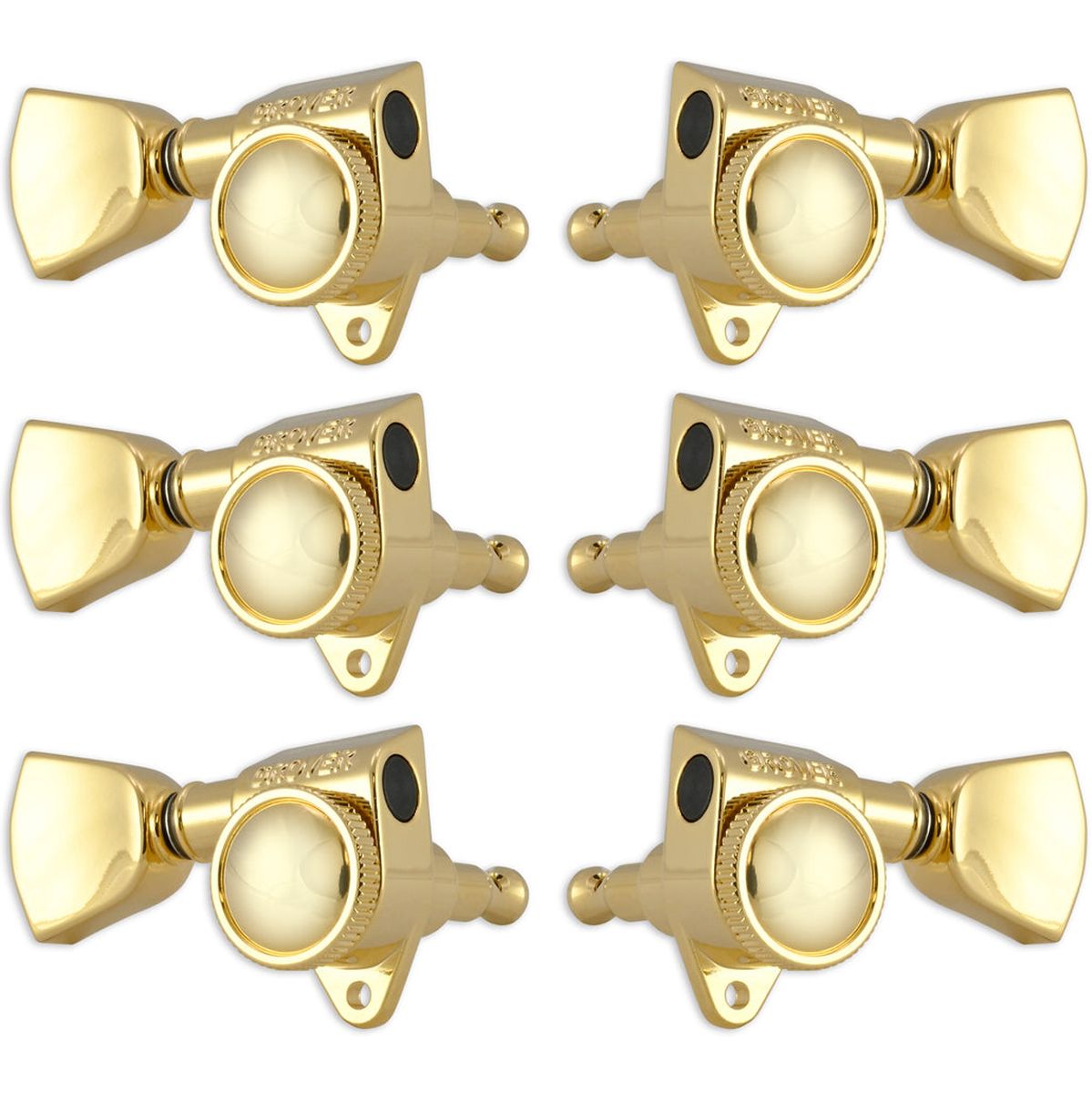 Grover Roto Grip Machine Heads Keystone Buttons Gold