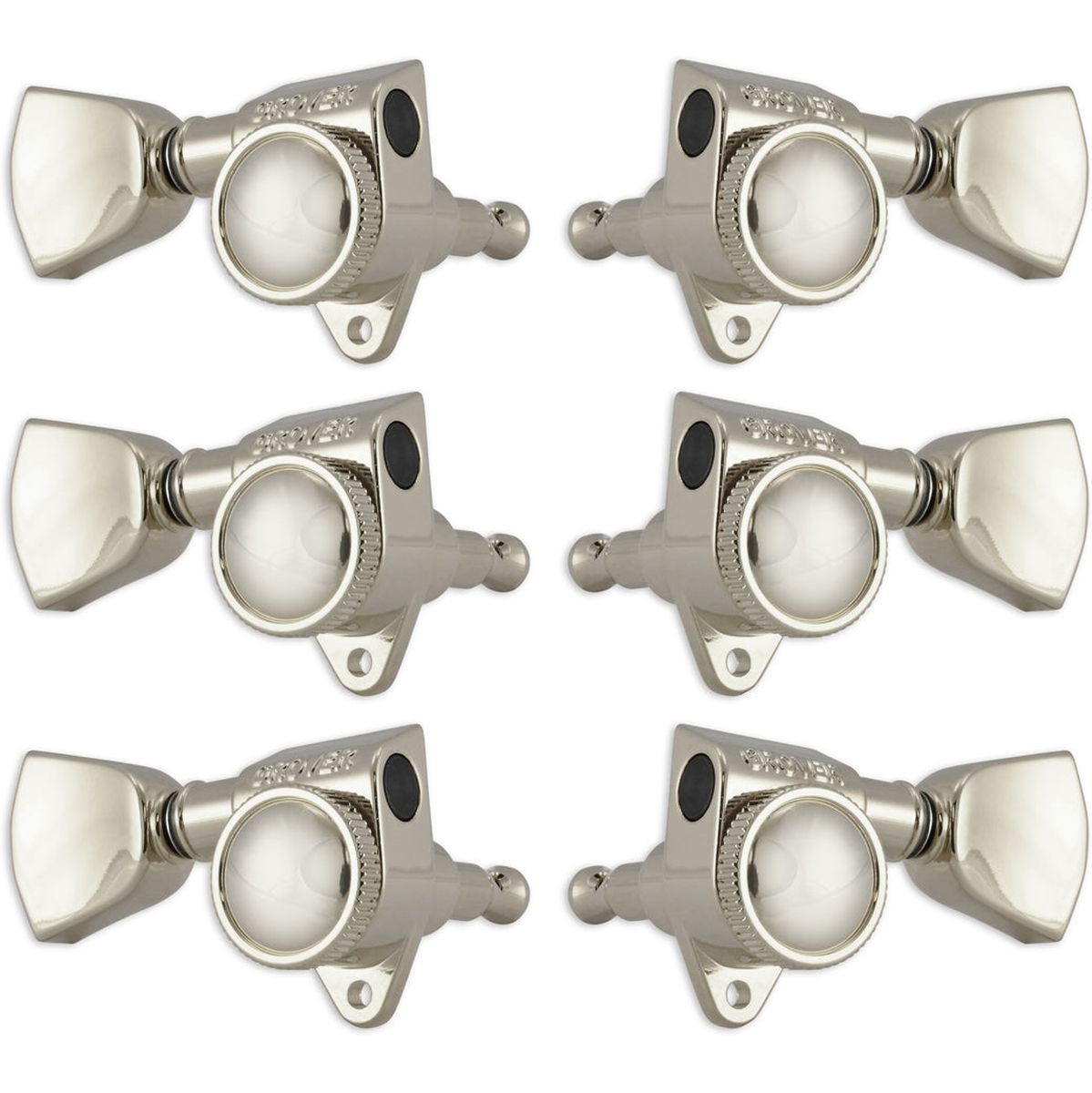 Grover Roto Grip Machine Heads Keystone Buttons Nickel