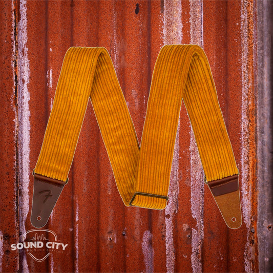Fender Corduroy Guitar Strap - Blaze Gold