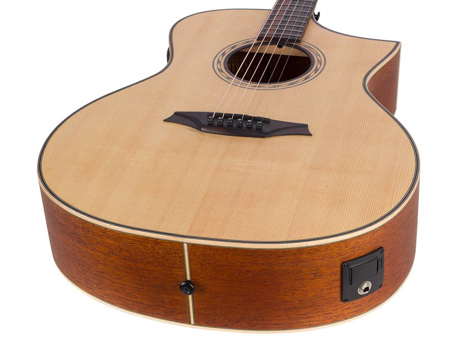 Bromo BAT4CE Tahoma Series semi-akoestische Westerngitaar