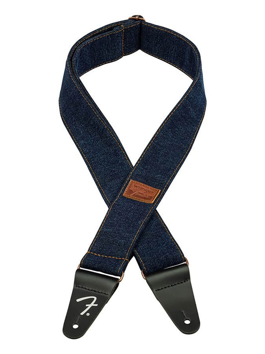 Fender X Wrangler Revited Denim Guitar Strap - Dark Indigo