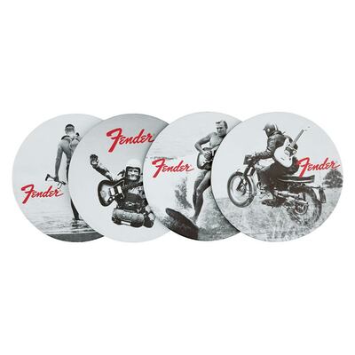 Fender Vintage '60's Ads coaster set (onderzetters)
