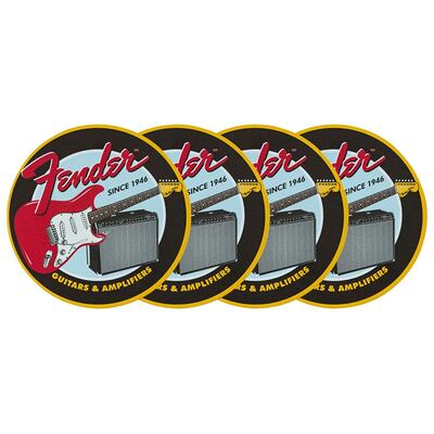 Fender 1946 Guitars & Amps coaster set (onderzetters)