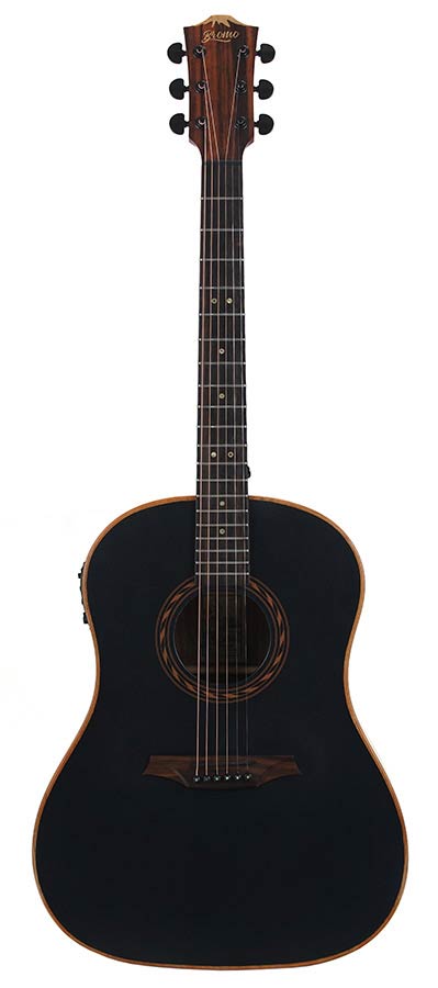 Bromo BAT9ME/BK Tahoma Series Semi akoestische gitaar