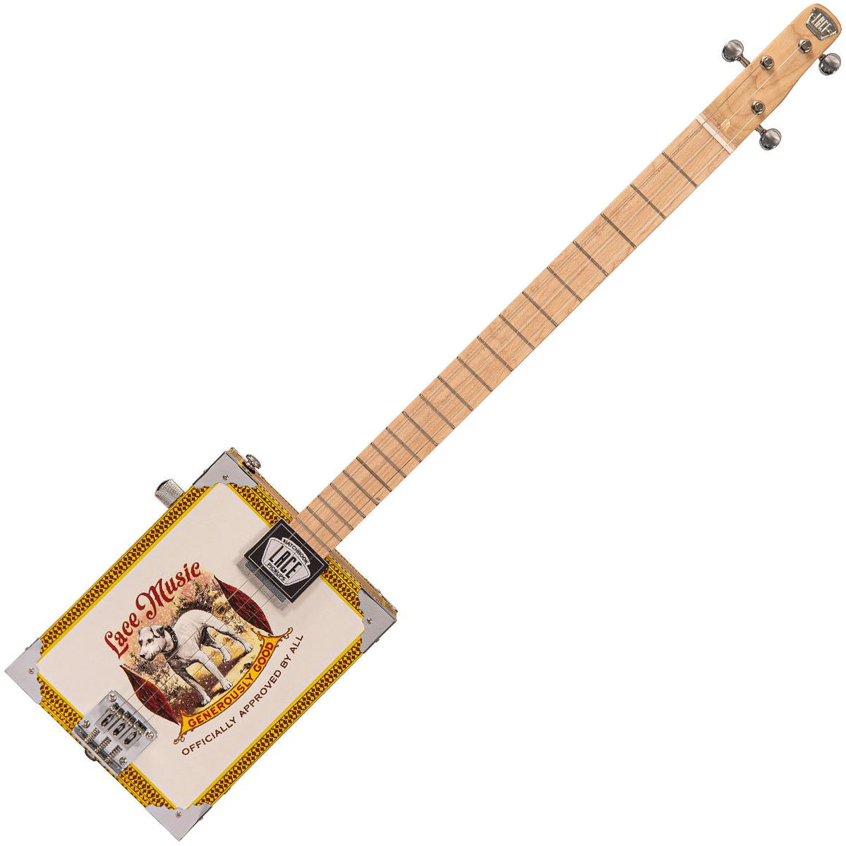 Lace Electric Cigar Box Guitar - Pero Pup - 3 String