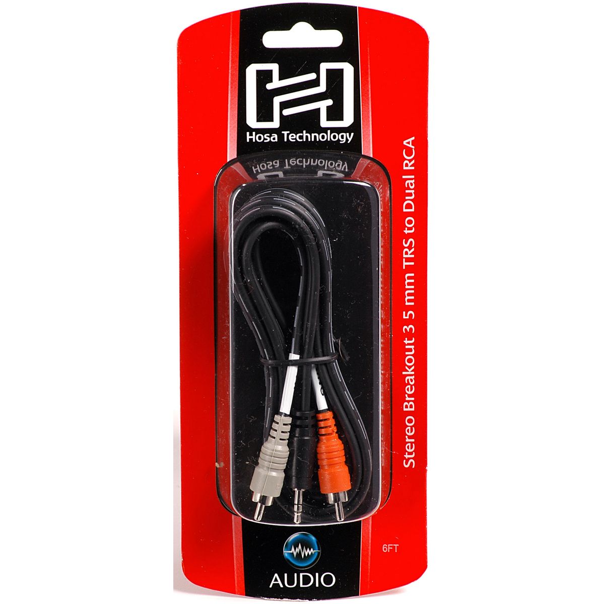 Hosa CMR-206 Stereo Breakout 3.5mm TRS To Dual RCA 6 FT