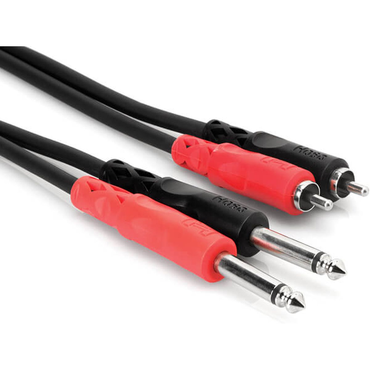 Hosa CPR-203 Stereoint.con Dual 1/4IN TS To Dual RCA 3 M