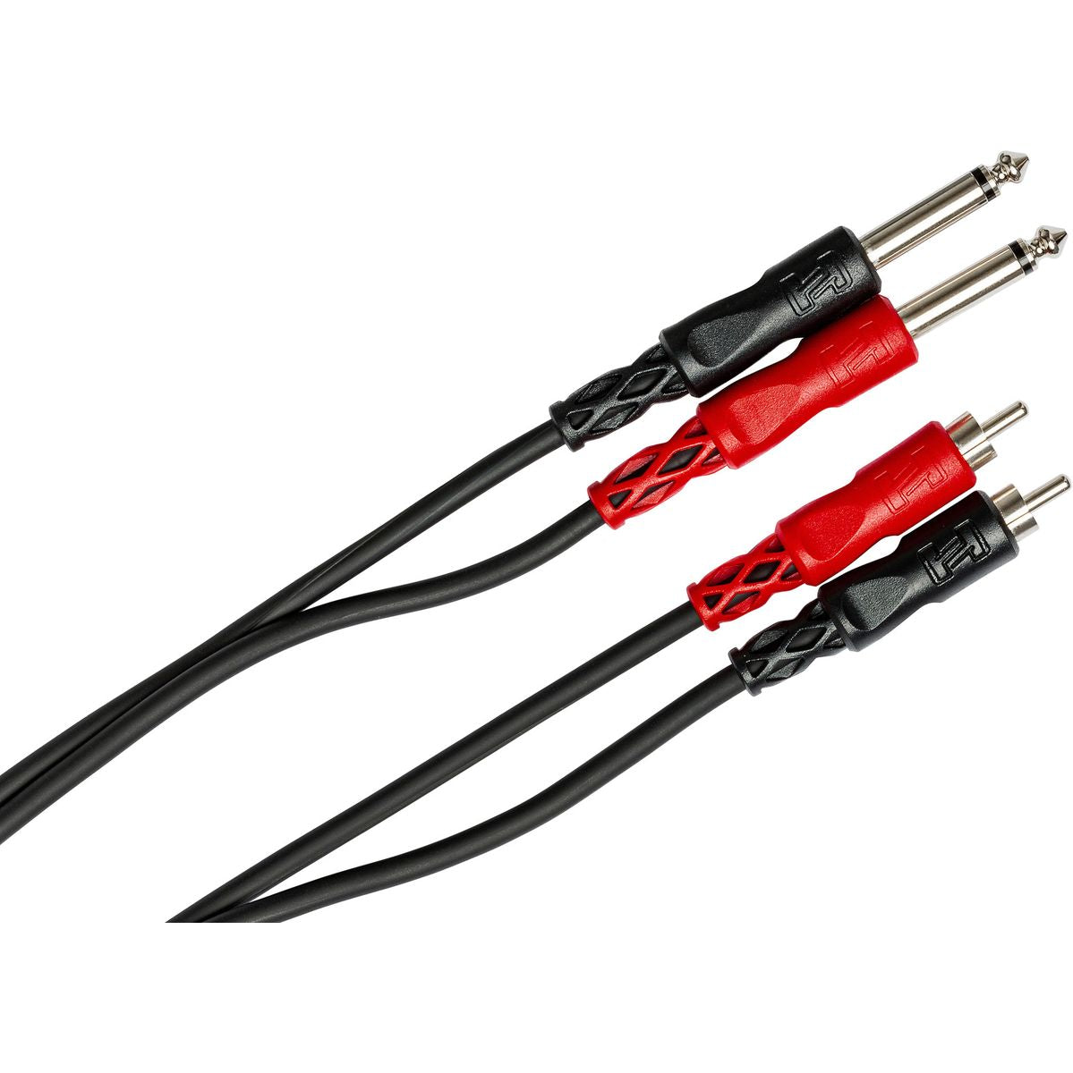 Hosa CPR-203 Stereoint.con Dual 1/4IN TS To Dual RCA 3 M