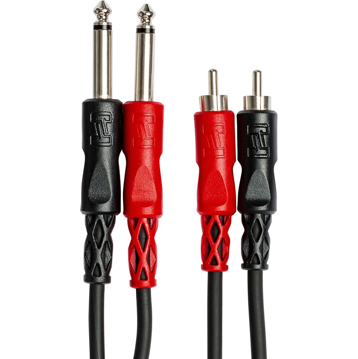 Hosa CPR-203 Stereoint.con Dual 1/4IN TS To Dual RCA 3 M