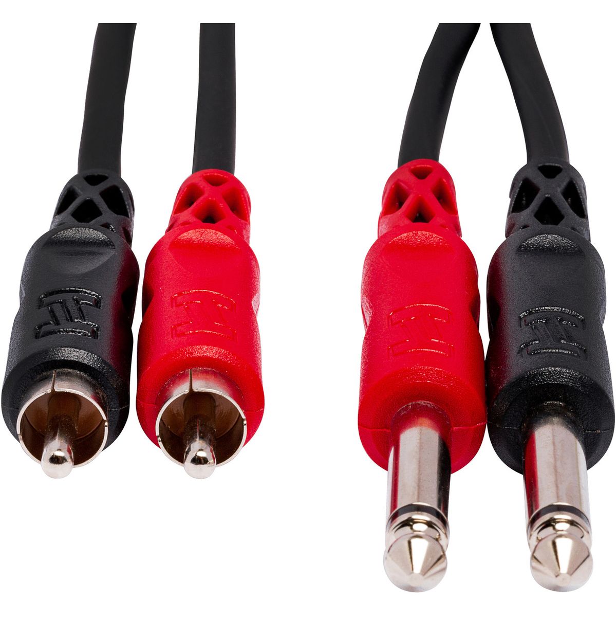 Hosa CPR-204 Stereoint.con Dual 1/4IN TS To Dual RCA 4 M