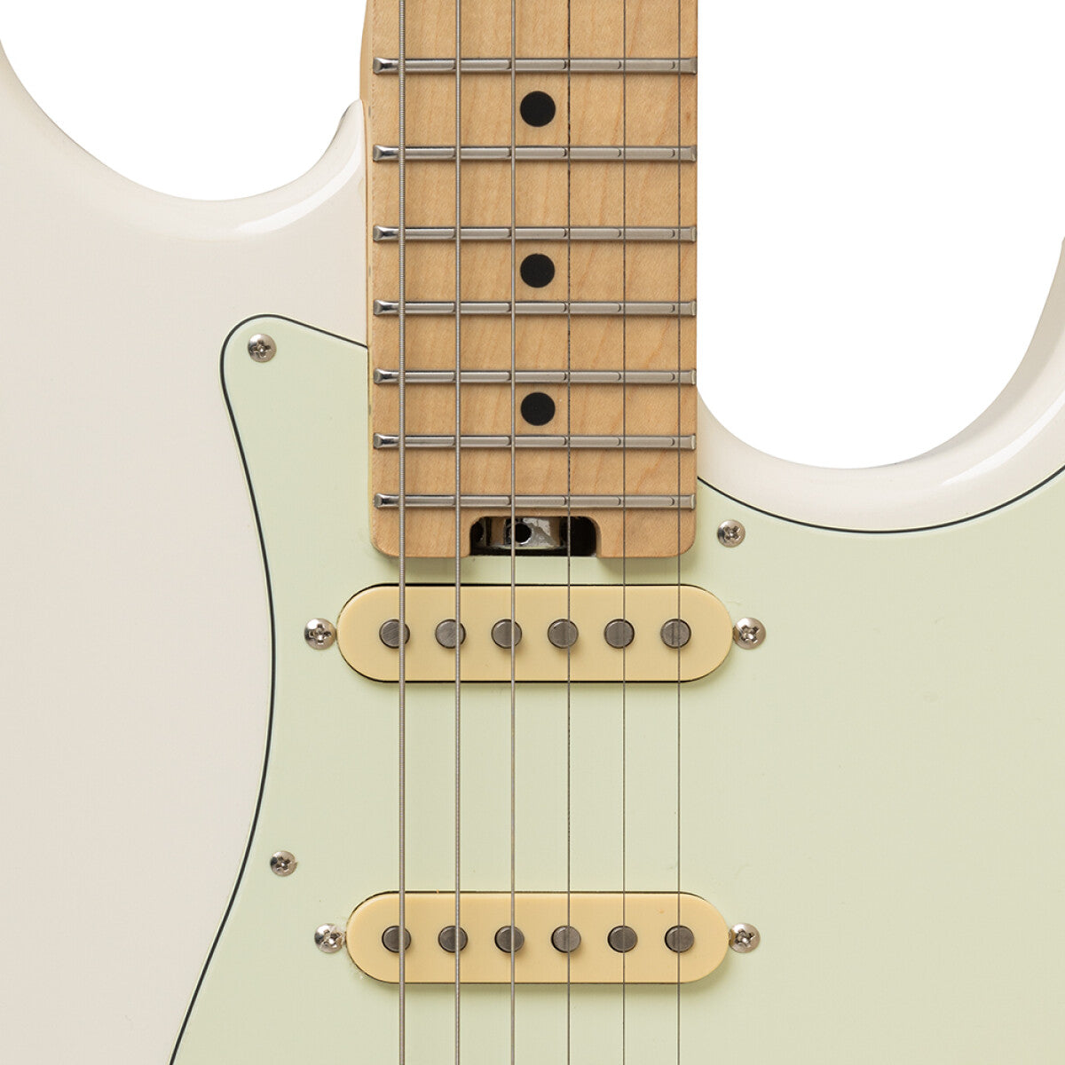 Crafter Charlotte SM OW Olympic White S-style Elektrische gitaar