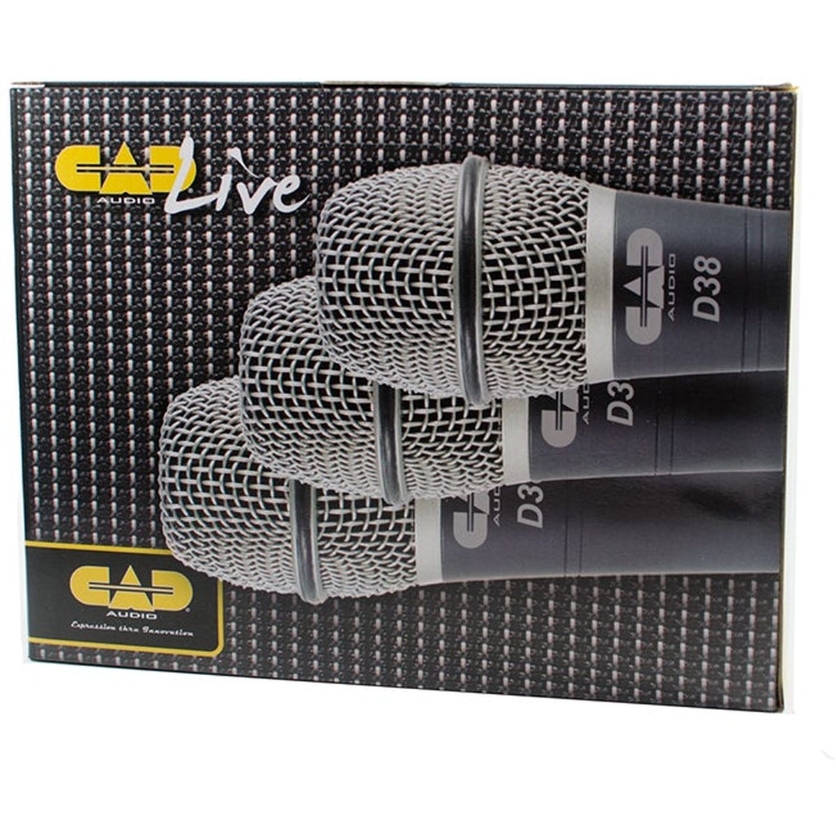 CAD Live 3pack Of D38 Supercardioid Dynamic Mics