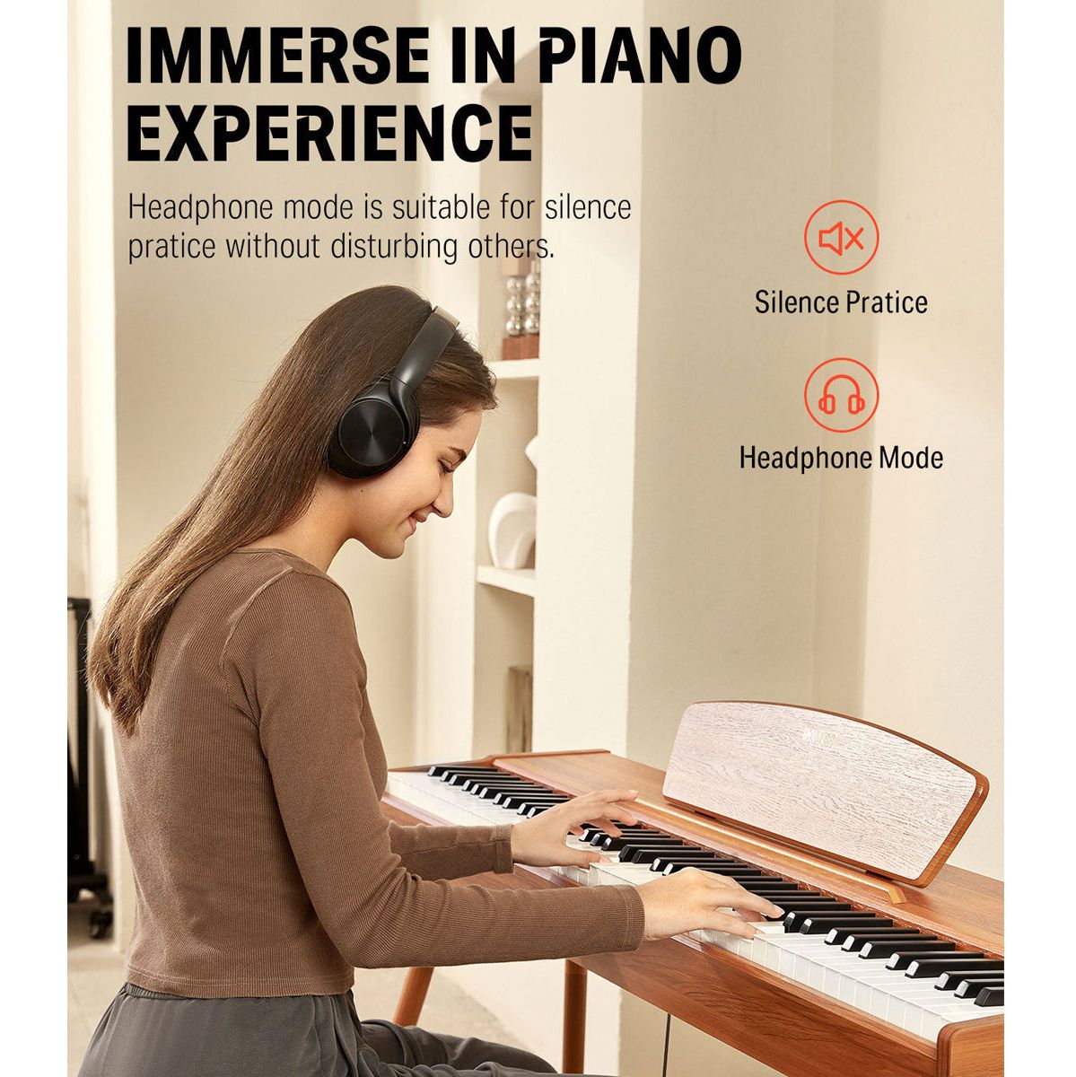 DONNER Digital Piano - Walnut