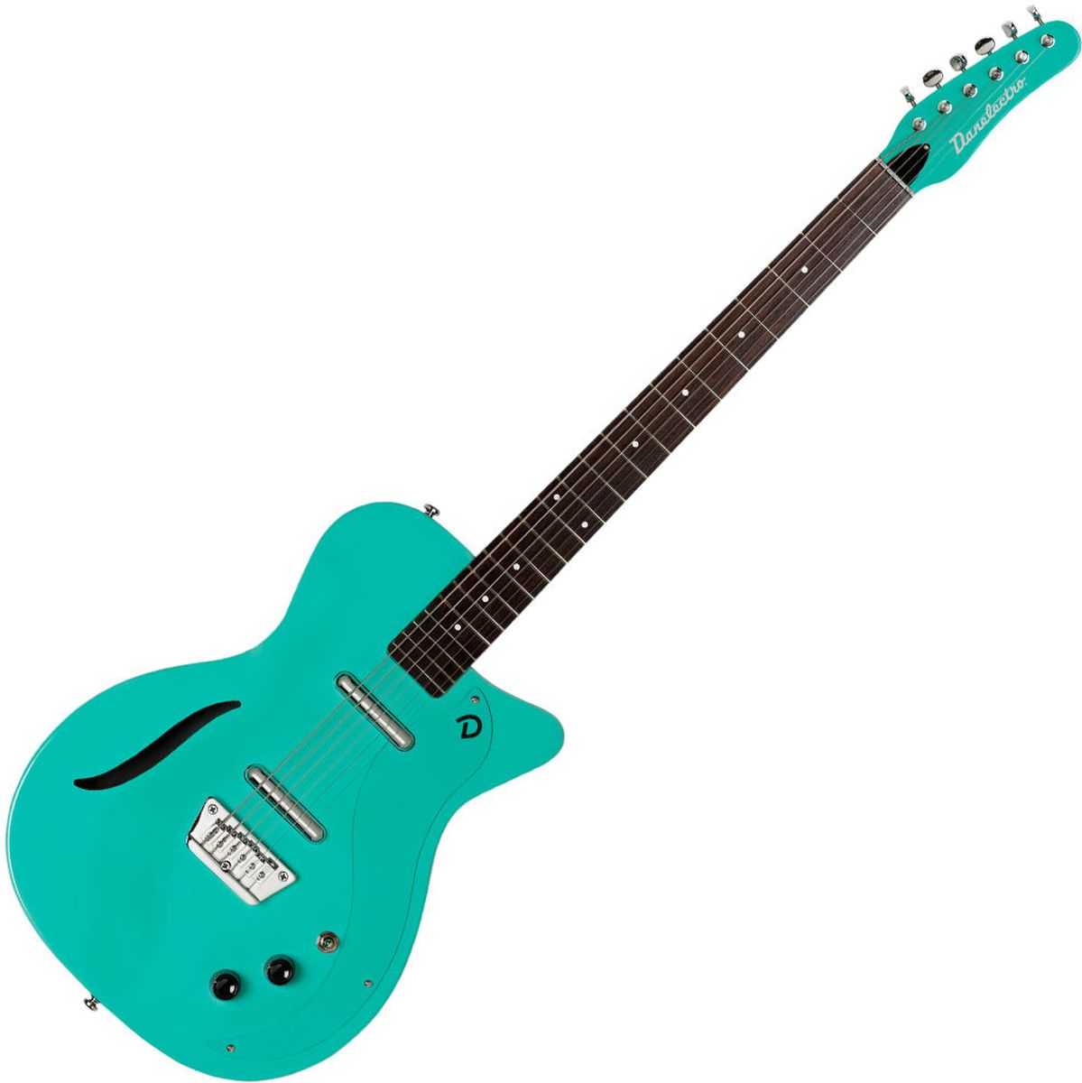 Danelectro 56 Vintage Baritone Guitar - Dark Aqua Elektrische gitaar