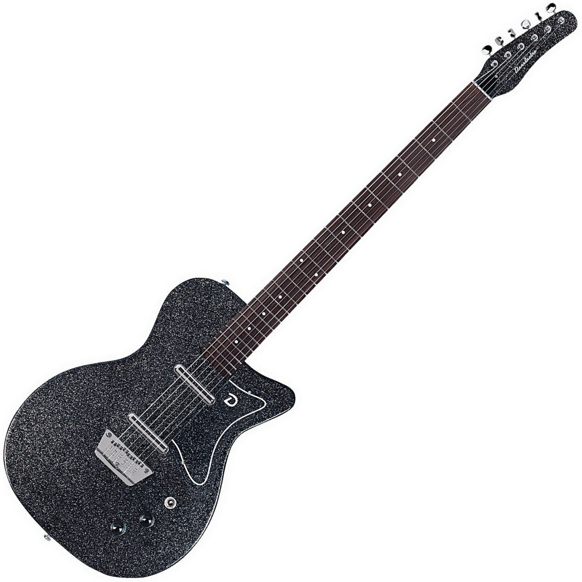 Danelectro 56 Baritone Guitar - Black Sparkle Elektrische gitaar