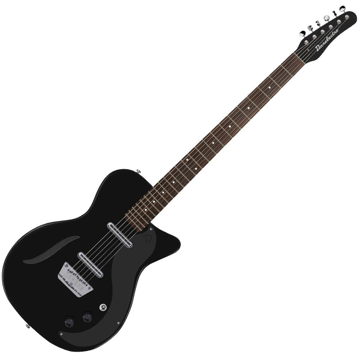 Danelectro 56 Vintage Baritone Guitar - Gloss Black Elektrische gitaar