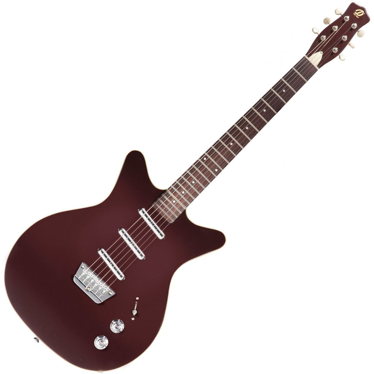 Danelectro 59 Triple Divine - Dark Burgundy Elektrische gitaar