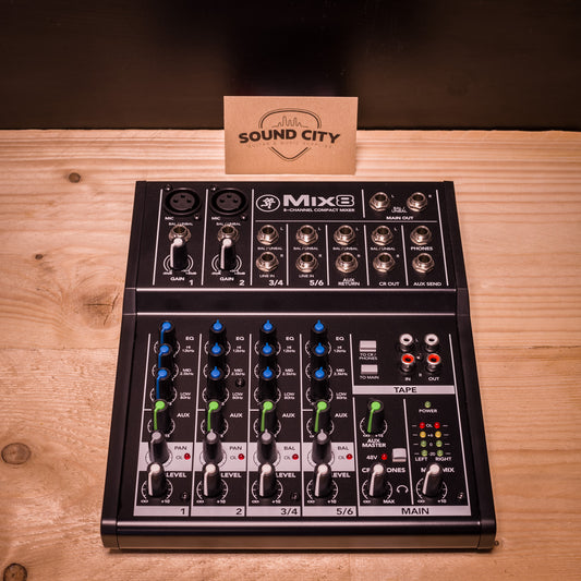 Mackie MIX8 Compact 8 kanalen mixer