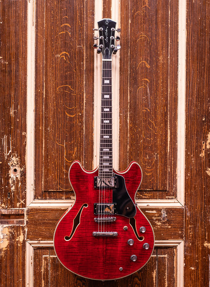Sire Guitars H7 STR See Trough Red Archtop