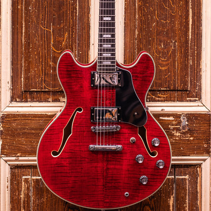 Sire Guitars H7 STR See Trough Red Archtop (occasion)