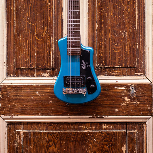 Höfner Shorty CT Blue elektrische reisgitaar (occasion)